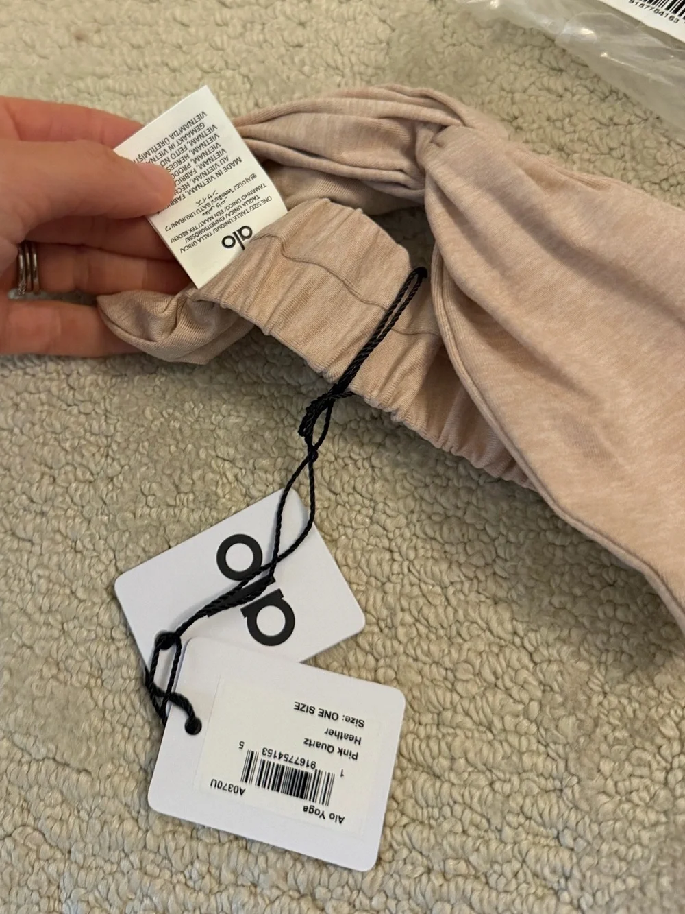 Alosoft Headband Pink Quartz Heather NWT